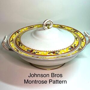 Vintage Johnson Brothers Montrose Pattern Veggie Server – EUC
